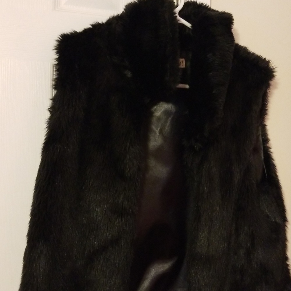 Faux fur vest